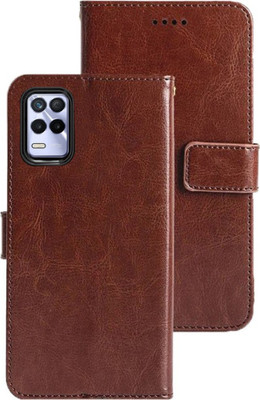 TINGTONG Back Cover for Realme 8s 5G(Brown, Dual Protection, Pack of: 1)