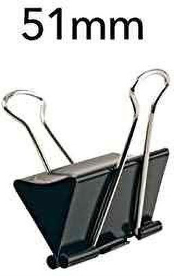 MS PRODUCTZ Premium 51 Iron Binder Clip(Set of 12, Black)