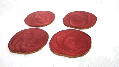 InsTook Round Reversible Resin Coaster Set(Pack of 4)