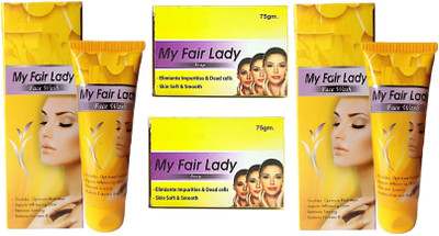 UNIQUE PROFESSIONAL MY FAIR LADY FACE WASH 75 ML PACK OF 2 + MY FAIR LADY SOAP 75 GR PACK OF 2(4 Items in the set) UNIQUE PROFESSIONAL MY FAIR LADY FACE WASH 75 ML PACK OF 2 + MY FAIR LADY SOAP 75 GR PACK OF 2(4 Items in the set)