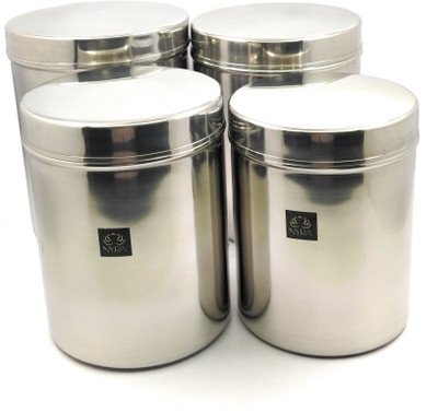 Nyra Steel Utility Container  - 20 L(Pack of 4, Silver)