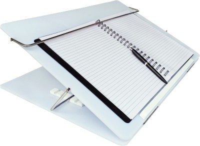 Novelty Store 1 Compartments Virgin Polystyrene Acrylic Laptop Stand, Table Top (White) 15x21(White)