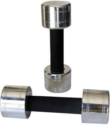 gymfreak Shone Steel chrome fixed dumbell 2KG Pair 2kgx2pc Fixed Weight Dumbbell(4 kg)