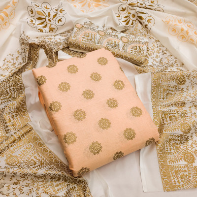 VERCO Cotton Blend Printed Salwar Suit Material