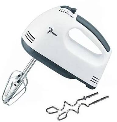 Vpro Hand mixer 4 Pieces Stainless Steel Chrome beaters And Dough hooks, Whipping cream / Cake Mix / Coffee Beater / Egg Beater 260 W Chopper  (White)