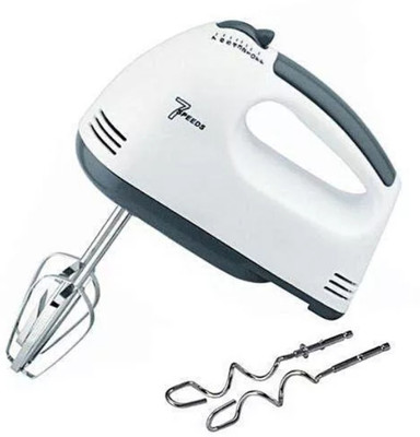 Vpro 260 W White Chopper(Hand mixer 4 Pieces Stainless Steel Chrome beaters And Dough hooks, Whipping cream / Cake Mix / Coffee Beater / Egg Beater)