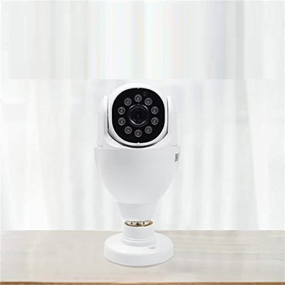 Wifton E27 Bulb Holder Security Camera with Night Vision Security Camera(1 Channel)
