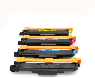 vevo toner cartridge TN-263 Black, Cyan, Yellow, Magenta Color-Set for Brother HL-L3210CW, HL-L3230CDN, HL-L3270CDW, DCP-L3551CDW, MFC-L3735CDN, MFC-L3750CDW, MFC-L3770CDW Black + Tri Color Combo Pack Ink Cartridge