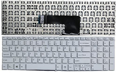 TechSonic Compatible for SVF15 SVF151 SVF152 SVF-15 SVF 15 SVF15 (White) Laptop Keyboard Replacement Key