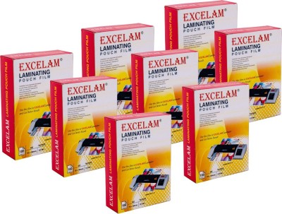 Excelam Lamination Pouch Size 70mmX100mm 125 Micron (100 Sheets Per Pack ) Driver's License Laminating Sheet(125 mil Pack of 8)