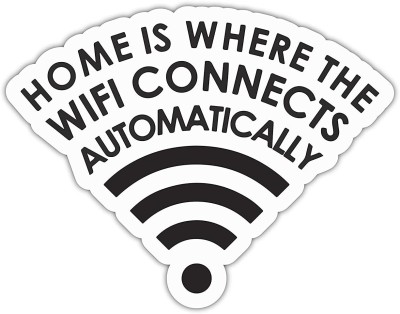 Signoogle Home WiFi Connects Automatically Funny for Developers Programmers Laptop Sticker Vinyl Laptop Decal 15