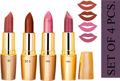 G4U Creamy matte lipsticks for women (4 pcs Set)20JAN2022A6(10 Trendsetter 11 Charmed 22 Sheer Beige 24 Shine Brown, 15.2 g)