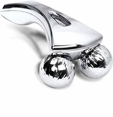 RDE home care 3D Y Shape Aluminium Big Roller Micro Current Skin Face Massager 3D Y Shape Aluminium Big Roller Micro Current Skin Face Massager Massager(Silver)