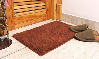 Casanest Microfiber Door Mat(Orange, Medium)