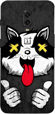 AsSkin One Pius 6T, OnePlus 6T Mobile Skin(Ultra Super Crazy Cat With High Matte Finish..,)