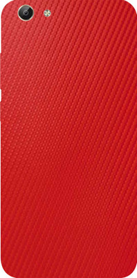 BUGGU VIVO Y69 Mobile Skin(Ultra Super Red carbon Fiber Skin With High Matte Finish.)