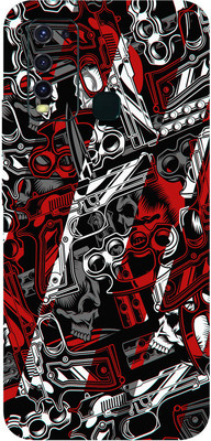 LAMHA vivo Y30 Mobile Skin(Ultra Super Color Arms Skin With High Mattte Finish.)