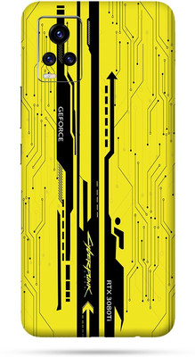 WeCre8 Skin's Vivo V20, Cyberpunk Yellow Mobile Skin(Multicolor)