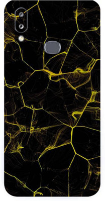 TJ CREATION SAMSUNG Galaxy M01s Mobile Skin(Ultra Super Black Abstract Skin With High Matte Finish.)