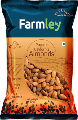 Farmley Popular California Almonds, Tasty, Crunchy, Nutritious Badaam (500 g) Almonds(500 g)