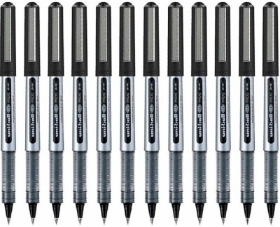 Linc Eye UB 150 | Tip Size 0.5 mm | Comfortable Grip | For School & Office Use | Roller Ball Pen(Pack of 12, Black)