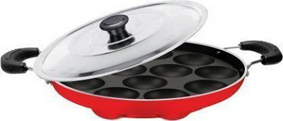 Swarambh Paniarakkal with Lid 1 L capacity 23 cm diameter(Aluminium, Non-stick)