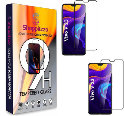 Shoppitzzo Edge To Edge Tempered Glass for Vivo V23 5G/NeoShield Tempered Glass/Full Screen Coverage-Edge to Edge/9H(Pack of 2)