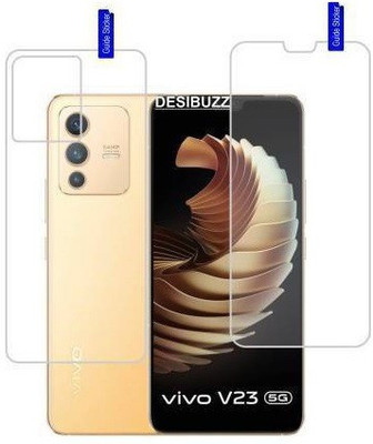 PONDRIK Front and Back Tempered Glass for VIVO V23 5G(Pack of 2)