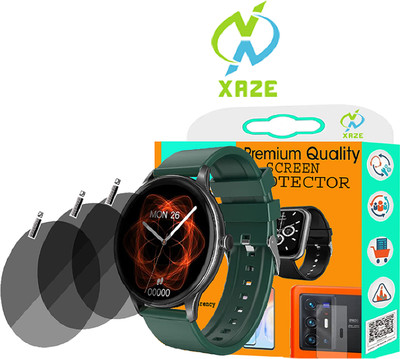 XAZE Screen Guard for FIRE BOLTT TERRA AMOLED SMART WATCH SCREEN GUARD(Pack of 3)