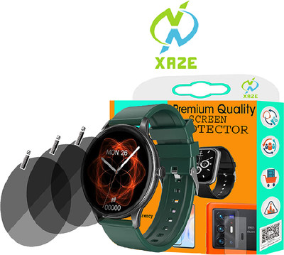XAZE Screen Guard for FIRE BOLTT TERRA AMOLED SMART WATCH SCREEN GUARD(Pack of 3)