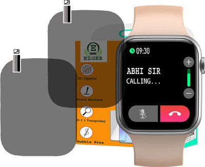 EZGER Screen Guard for Fire-Boltt Ring Bluetooth Calling Smartwatch SCREEN GUARD(Pack of 2)