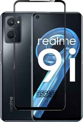 DSCASE Edge To Edge Tempered Glass for Realme 9i(Pack of 1)