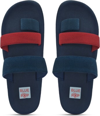 Blue Pop Men Flats(Navy , 6)