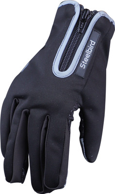 Steelbird Riding, Cycling, Winter Unisex Gloves with Touch Screen Sensitivity Riding Gloves(Black)