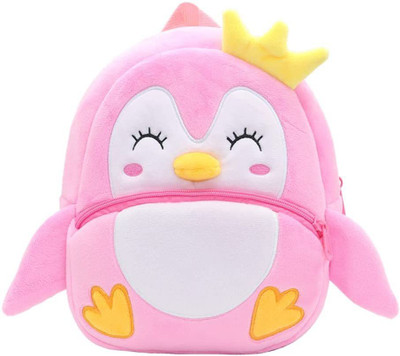 HappyChild Toddler Penguin School Bag Age 2 to 5 year for Picnic Traveling Casual Bag 10 L Backpack(Pink)