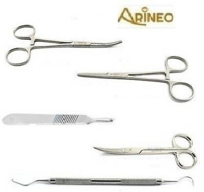 ARINEO 5 PCS. SURGICAL INSTRUMENT SET Utility Forceps Utility Forceps