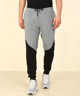 CHROMOZOME Colorblock Men Black Track Pants