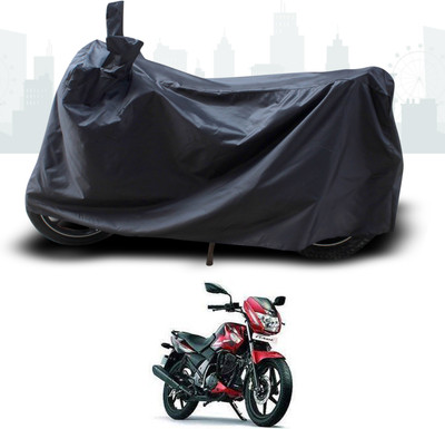 SEBONGO Two Wheeler Cover for TVS(Flame 125, Black)
