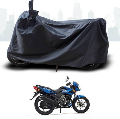 SEBONGO Two Wheeler Cover for TVS(Flame, Black)