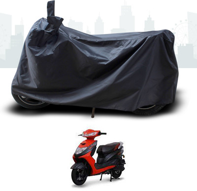 SEBONGO Two Wheeler Cover for Ampere(Zeal, Black)
