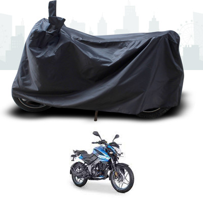 ANTHUB Two Wheeler Cover for Bajaj(Pulsar 125, Black)