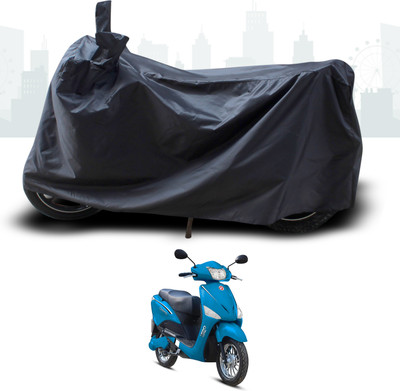 SEBONGO Two Wheeler Cover for Hero(Electric Optima, Black)