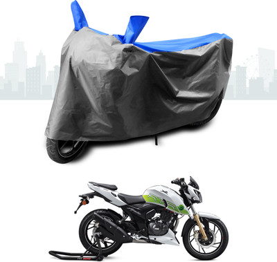 GOSHIV-car and bike accessories Two Wheeler Cover for TVS(Apache, Blue)