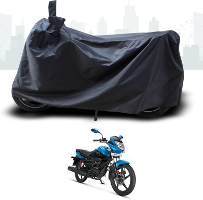 ANTHUB Two Wheeler Cover for Hero(Splendor I Smart, Black)