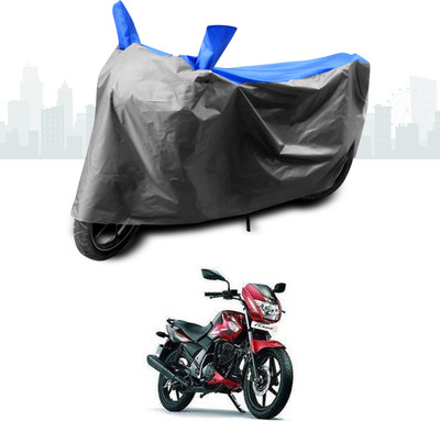 SEBONGO Two Wheeler Cover for TVS(Flame SR125, Blue)