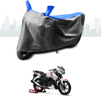 ANTHUB Two Wheeler Cover for TVS(Apache 150, Blue)