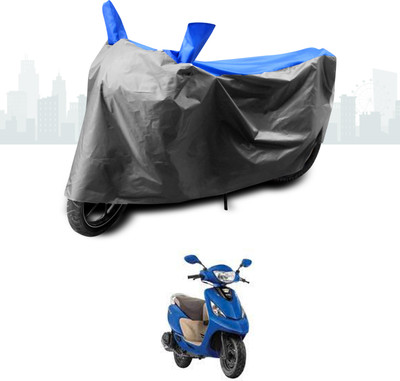 SEBONGO Two Wheeler Cover for TVS(Zest, Blue)