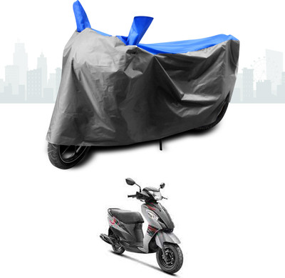ANTHUB Two Wheeler Cover for Suzuki(Let's, Blue)