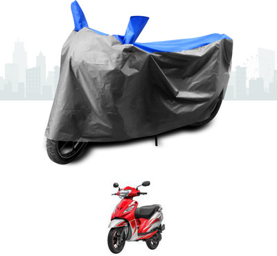 ANTHUB Two Wheeler Cover for TVS(Wego, Blue)