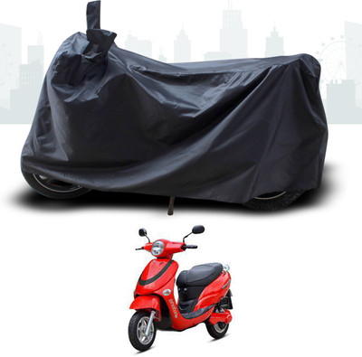 SEBONGO Two Wheeler Cover for Hero(Electric Photon, Black)